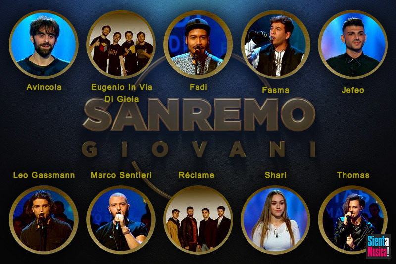 I 10 Finalisti di Sanremo Giovani 2019